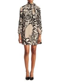 Valentino Tiger Print Tunic Dress at Saks Fifth Avenue